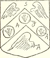 An illustration from The four visitations of Berkshire made and taken by Thomas Benolte, Clarnceuc, anno 1532; by William Harvey, Clarnceux, anno 1566; by Henry Chiting, Chester herald, and John Philipott, Rouge dragon, for William Camden, Clarenceux, anno 1623; and by Elias Ashmole, Windsor herald, for Sir Edward Bysshe, Clarenceux, anno 1665-66 (1907)