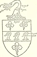 An illustration from The four visitations of Berkshire made and taken by Thomas Benolte, Clarnceuc, anno 1532; by William Harvey, Clarnceux, anno 1566; by Henry Chiting, Chester herald, and John Philipott, Rouge dragon, for William Camden, Clarenceux, anno 1623; and by Elias Ashmole, Windsor herald, for Sir Edward Bysshe, Clarenceux, anno 1665-66 (1907)