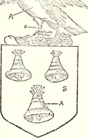 An illustration from The four visitations of Berkshire made and taken by Thomas Benolte, Clarnceuc, anno 1532; by William Harvey, Clarnceux, anno 1566; by Henry Chiting, Chester herald, and John Philipott, Rouge dragon, for William Camden, Clarenceux, anno 1623; and by Elias Ashmole, Windsor herald, for Sir Edward Bysshe, Clarenceux, anno 1665-66 (1907)