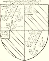 An illustration from The four visitations of Berkshire made and taken by Thomas Benolte, Clarnceuc, anno 1532; by William Harvey, Clarnceux, anno 1566; by Henry Chiting, Chester herald, and John Philipott, Rouge dragon, for William Camden, Clarenceux, anno 1623; and by Elias Ashmole, Windsor herald, for Sir Edward Bysshe, Clarenceux, anno 1665-66 (1907)