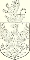 An illustration from The four visitations of Berkshire made and taken by Thomas Benolte, Clarnceuc, anno 1532; by William Harvey, Clarnceux, anno 1566; by Henry Chiting, Chester herald, and John Philipott, Rouge dragon, for William Camden, Clarenceux, anno 1623; and by Elias Ashmole, Windsor herald, for Sir Edward Bysshe, Clarenceux, anno 1665-66 (1907)