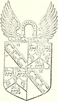 An illustration from The four visitations of Berkshire made and taken by Thomas Benolte, Clarnceuc, anno 1532; by William Harvey, Clarnceux, anno 1566; by Henry Chiting, Chester herald, and John Philipott, Rouge dragon, for William Camden, Clarenceux, anno 1623; and by Elias Ashmole, Windsor herald, for Sir Edward Bysshe, Clarenceux, anno 1665-66 (1907)