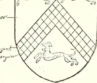 An illustration from The four visitations of Berkshire made and taken by Thomas Benolte, Clarnceuc, anno 1532; by William Harvey, Clarnceux, anno 1566; by Henry Chiting, Chester herald, and John Philipott, Rouge dragon, for William Camden, Clarenceux, anno 1623; and by Elias Ashmole, Windsor herald, for Sir Edward Bysshe, Clarenceux, anno 1665-66 (1907)