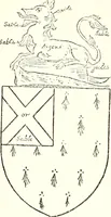 An illustration from The four visitations of Berkshire made and taken by Thomas Benolte, Clarnceuc, anno 1532; by William Harvey, Clarnceux, anno 1566; by Henry Chiting, Chester herald, and John Philipott, Rouge dragon, for William Camden, Clarenceux, anno 1623; and by Elias Ashmole, Windsor herald, for Sir Edward Bysshe, Clarenceux, anno 1665-66 (1907)