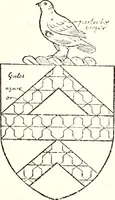 An illustration from The four visitations of Berkshire made and taken by Thomas Benolte, Clarnceuc, anno 1532; by William Harvey, Clarnceux, anno 1566; by Henry Chiting, Chester herald, and John Philipott, Rouge dragon, for William Camden, Clarenceux, anno 1623; and by Elias Ashmole, Windsor herald, for Sir Edward Bysshe, Clarenceux, anno 1665-66 (1907)