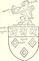 An illustration from The four visitations of Berkshire made and taken by Thomas Benolte, Clarnceuc, anno 1532; by William Harvey, Clarnceux, anno 1566; by Henry Chiting, Chester herald, and John Philipott, Rouge dragon, for William Camden, Clarenceux, anno 1623; and by Elias Ashmole, Windsor herald, for Sir Edward Bysshe, Clarenceux, anno 1665-66 (1907)