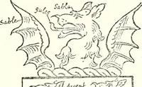 An illustration from The four visitations of Berkshire made and taken by Thomas Benolte, Clarnceuc, anno 1532; by William Harvey, Clarnceux, anno 1566; by Henry Chiting, Chester herald, and John Philipott, Rouge dragon, for William Camden, Clarenceux, anno 1623; and by Elias Ashmole, Windsor herald, for Sir Edward Bysshe, Clarenceux, anno 1665-66 (1907)