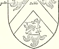 An illustration from The four visitations of Berkshire made and taken by Thomas Benolte, Clarnceuc, anno 1532; by William Harvey, Clarnceux, anno 1566; by Henry Chiting, Chester herald, and John Philipott, Rouge dragon, for William Camden, Clarenceux, anno 1623; and by Elias Ashmole, Windsor herald, for Sir Edward Bysshe, Clarenceux, anno 1665-66 (1907)