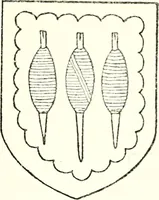An illustration from The four visitations of Berkshire made and taken by Thomas Benolte, Clarnceuc, anno 1532; by William Harvey, Clarnceux, anno 1566; by Henry Chiting, Chester herald, and John Philipott, Rouge dragon, for William Camden, Clarenceux, anno 1623; and by Elias Ashmole, Windsor herald, for Sir Edward Bysshe, Clarenceux, anno 1665-66 (1907)