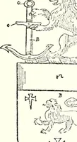 An illustration from The four visitations of Berkshire made and taken by Thomas Benolte, Clarnceuc, anno 1532; by William Harvey, Clarnceux, anno 1566; by Henry Chiting, Chester herald, and John Philipott, Rouge dragon, for William Camden, Clarenceux, anno 1623; and by Elias Ashmole, Windsor herald, for Sir Edward Bysshe, Clarenceux, anno 1665-66 (1907)