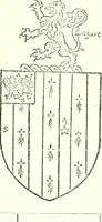 An illustration from The four visitations of Berkshire made and taken by Thomas Benolte, Clarnceuc, anno 1532; by William Harvey, Clarnceux, anno 1566; by Henry Chiting, Chester herald, and John Philipott, Rouge dragon, for William Camden, Clarenceux, anno 1623; and by Elias Ashmole, Windsor herald, for Sir Edward Bysshe, Clarenceux, anno 1665-66 (1907)