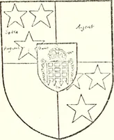 An illustration from The four visitations of Berkshire made and taken by Thomas Benolte, Clarnceuc, anno 1532; by William Harvey, Clarnceux, anno 1566; by Henry Chiting, Chester herald, and John Philipott, Rouge dragon, for William Camden, Clarenceux, anno 1623; and by Elias Ashmole, Windsor herald, for Sir Edward Bysshe, Clarenceux, anno 1665-66 (1907)