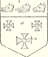 An illustration from The four visitations of Berkshire made and taken by Thomas Benolte, Clarnceuc, anno 1532; by William Harvey, Clarnceux, anno 1566; by Henry Chiting, Chester herald, and John Philipott, Rouge dragon, for William Camden, Clarenceux, anno 1623; and by Elias Ashmole, Windsor herald, for Sir Edward Bysshe, Clarenceux, anno 1665-66 (1907)