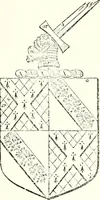 An illustration from The four visitations of Berkshire made and taken by Thomas Benolte, Clarnceuc, anno 1532; by William Harvey, Clarnceux, anno 1566; by Henry Chiting, Chester herald, and John Philipott, Rouge dragon, for William Camden, Clarenceux, anno 1623; and by Elias Ashmole, Windsor herald, for Sir Edward Bysshe, Clarenceux, anno 1665-66 (1907)