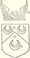 An illustration from The four visitations of Berkshire made and taken by Thomas Benolte, Clarnceuc, anno 1532; by William Harvey, Clarnceux, anno 1566; by Henry Chiting, Chester herald, and John Philipott, Rouge dragon, for William Camden, Clarenceux, anno 1623; and by Elias Ashmole, Windsor herald, for Sir Edward Bysshe, Clarenceux, anno 1665-66 (1907)