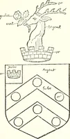 An illustration from The four visitations of Berkshire made and taken by Thomas Benolte, Clarnceuc, anno 1532; by William Harvey, Clarnceux, anno 1566; by Henry Chiting, Chester herald, and John Philipott, Rouge dragon, for William Camden, Clarenceux, anno 1623; and by Elias Ashmole, Windsor herald, for Sir Edward Bysshe, Clarenceux, anno 1665-66 (1907)