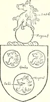 An illustration from The four visitations of Berkshire made and taken by Thomas Benolte, Clarnceuc, anno 1532; by William Harvey, Clarnceux, anno 1566; by Henry Chiting, Chester herald, and John Philipott, Rouge dragon, for William Camden, Clarenceux, anno 1623; and by Elias Ashmole, Windsor herald, for Sir Edward Bysshe, Clarenceux, anno 1665-66 (1907)