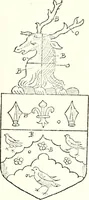 An illustration from The four visitations of Berkshire made and taken by Thomas Benolte, Clarnceuc, anno 1532; by William Harvey, Clarnceux, anno 1566; by Henry Chiting, Chester herald, and John Philipott, Rouge dragon, for William Camden, Clarenceux, anno 1623; and by Elias Ashmole, Windsor herald, for Sir Edward Bysshe, Clarenceux, anno 1665-66 (1907)