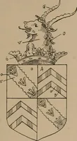 An illustration from The four visitations of Berkshire made and taken by Thomas Benolte, Clarnceuc, anno 1532; by William Harvey, Clarnceux, anno 1566; by Henry Chiting, Chester herald, and John Philipott, Rouge dragon, for William Camden, Clarenceux, anno 1623; and by Elias Ashmole, Windsor herald, for Sir Edward Bysshe, Clarenceux, anno 1665-66 (1907)