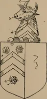 An illustration from The four visitations of Berkshire made and taken by Thomas Benolte, Clarnceuc, anno 1532; by William Harvey, Clarnceux, anno 1566; by Henry Chiting, Chester herald, and John Philipott, Rouge dragon, for William Camden, Clarenceux, anno 1623; and by Elias Ashmole, Windsor herald, for Sir Edward Bysshe, Clarenceux, anno 1665-66 (1907)