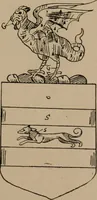An illustration from The four visitations of Berkshire made and taken by Thomas Benolte, Clarnceuc, anno 1532; by William Harvey, Clarnceux, anno 1566; by Henry Chiting, Chester herald, and John Philipott, Rouge dragon, for William Camden, Clarenceux, anno 1623; and by Elias Ashmole, Windsor herald, for Sir Edward Bysshe, Clarenceux, anno 1665-66 (1907)