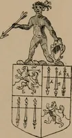 An illustration from The four visitations of Berkshire made and taken by Thomas Benolte, Clarnceuc, anno 1532; by William Harvey, Clarnceux, anno 1566; by Henry Chiting, Chester herald, and John Philipott, Rouge dragon, for William Camden, Clarenceux, anno 1623; and by Elias Ashmole, Windsor herald, for Sir Edward Bysshe, Clarenceux, anno 1665-66 (1907)