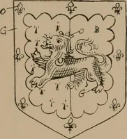 An illustration from The four visitations of Berkshire made and taken by Thomas Benolte, Clarnceuc, anno 1532; by William Harvey, Clarnceux, anno 1566; by Henry Chiting, Chester herald, and John Philipott, Rouge dragon, for William Camden, Clarenceux, anno 1623; and by Elias Ashmole, Windsor herald, for Sir Edward Bysshe, Clarenceux, anno 1665-66 (1907)