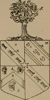 An illustration from The four visitations of Berkshire made and taken by Thomas Benolte, Clarnceuc, anno 1532; by William Harvey, Clarnceux, anno 1566; by Henry Chiting, Chester herald, and John Philipott, Rouge dragon, for William Camden, Clarenceux, anno 1623; and by Elias Ashmole, Windsor herald, for Sir Edward Bysshe, Clarenceux, anno 1665-66 (1907)