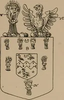 An illustration from The four visitations of Berkshire made and taken by Thomas Benolte, Clarnceuc, anno 1532; by William Harvey, Clarnceux, anno 1566; by Henry Chiting, Chester herald, and John Philipott, Rouge dragon, for William Camden, Clarenceux, anno 1623; and by Elias Ashmole, Windsor herald, for Sir Edward Bysshe, Clarenceux, anno 1665-66 (1907)