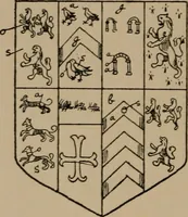An illustration from The four visitations of Berkshire made and taken by Thomas Benolte, Clarnceuc, anno 1532; by William Harvey, Clarnceux, anno 1566; by Henry Chiting, Chester herald, and John Philipott, Rouge dragon, for William Camden, Clarenceux, anno 1623; and by Elias Ashmole, Windsor herald, for Sir Edward Bysshe, Clarenceux, anno 1665-66 (1907)