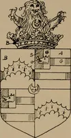 An illustration from The four visitations of Berkshire made and taken by Thomas Benolte, Clarnceuc, anno 1532; by William Harvey, Clarnceux, anno 1566; by Henry Chiting, Chester herald, and John Philipott, Rouge dragon, for William Camden, Clarenceux, anno 1623; and by Elias Ashmole, Windsor herald, for Sir Edward Bysshe, Clarenceux, anno 1665-66 (1907)