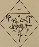 An illustration from The four visitations of Berkshire made and taken by Thomas Benolte, Clarnceuc, anno 1532; by William Harvey, Clarnceux, anno 1566; by Henry Chiting, Chester herald, and John Philipott, Rouge dragon, for William Camden, Clarenceux, anno 1623; and by Elias Ashmole, Windsor herald, for Sir Edward Bysshe, Clarenceux, anno 1665-66 (1907)