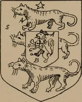 An illustration from The four visitations of Berkshire made and taken by Thomas Benolte, Clarnceuc, anno 1532; by William Harvey, Clarnceux, anno 1566; by Henry Chiting, Chester herald, and John Philipott, Rouge dragon, for William Camden, Clarenceux, anno 1623; and by Elias Ashmole, Windsor herald, for Sir Edward Bysshe, Clarenceux, anno 1665-66 (1907)