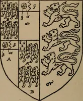 An illustration from The four visitations of Berkshire made and taken by Thomas Benolte, Clarnceuc, anno 1532; by William Harvey, Clarnceux, anno 1566; by Henry Chiting, Chester herald, and John Philipott, Rouge dragon, for William Camden, Clarenceux, anno 1623; and by Elias Ashmole, Windsor herald, for Sir Edward Bysshe, Clarenceux, anno 1665-66 (1907)