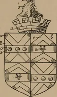 An illustration from The four visitations of Berkshire made and taken by Thomas Benolte, Clarnceuc, anno 1532; by William Harvey, Clarnceux, anno 1566; by Henry Chiting, Chester herald, and John Philipott, Rouge dragon, for William Camden, Clarenceux, anno 1623; and by Elias Ashmole, Windsor herald, for Sir Edward Bysshe, Clarenceux, anno 1665-66 (1907)