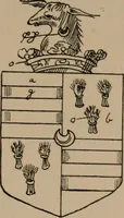 An illustration from The four visitations of Berkshire made and taken by Thomas Benolte, Clarnceuc, anno 1532; by William Harvey, Clarnceux, anno 1566; by Henry Chiting, Chester herald, and John Philipott, Rouge dragon, for William Camden, Clarenceux, anno 1623; and by Elias Ashmole, Windsor herald, for Sir Edward Bysshe, Clarenceux, anno 1665-66 (1907)