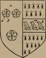 An illustration from The four visitations of Berkshire made and taken by Thomas Benolte, Clarnceuc, anno 1532; by William Harvey, Clarnceux, anno 1566; by Henry Chiting, Chester herald, and John Philipott, Rouge dragon, for William Camden, Clarenceux, anno 1623; and by Elias Ashmole, Windsor herald, for Sir Edward Bysshe, Clarenceux, anno 1665-66 (1907)