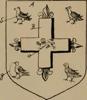 An illustration from The four visitations of Berkshire made and taken by Thomas Benolte, Clarnceuc, anno 1532; by William Harvey, Clarnceux, anno 1566; by Henry Chiting, Chester herald, and John Philipott, Rouge dragon, for William Camden, Clarenceux, anno 1623; and by Elias Ashmole, Windsor herald, for Sir Edward Bysshe, Clarenceux, anno 1665-66 (1907)