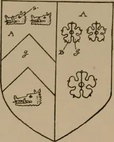 An illustration from The four visitations of Berkshire made and taken by Thomas Benolte, Clarnceuc, anno 1532; by William Harvey, Clarnceux, anno 1566; by Henry Chiting, Chester herald, and John Philipott, Rouge dragon, for William Camden, Clarenceux, anno 1623; and by Elias Ashmole, Windsor herald, for Sir Edward Bysshe, Clarenceux, anno 1665-66 (1907)