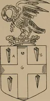 An illustration from The four visitations of Berkshire made and taken by Thomas Benolte, Clarnceuc, anno 1532; by William Harvey, Clarnceux, anno 1566; by Henry Chiting, Chester herald, and John Philipott, Rouge dragon, for William Camden, Clarenceux, anno 1623; and by Elias Ashmole, Windsor herald, for Sir Edward Bysshe, Clarenceux, anno 1665-66 (1907)