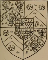 Picture 17 of 430 from The four visitations of Berkshire made and taken by Thomas Benolte, Clarnceuc, anno 1532; by William Harvey, Clarnceux, anno 1566; by Henry Chiting, Chester herald, and John Philipott, Rouge dragon, for William Camden, Clarenceux, anno 1623; and by Elias Ashmole, Windsor herald, for Sir Edward Bysshe, Clarenceux, anno 1665-66 (1907), leaf 29