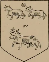 An illustration from The four visitations of Berkshire made and taken by Thomas Benolte, Clarnceuc, anno 1532; by William Harvey, Clarnceux, anno 1566; by Henry Chiting, Chester herald, and John Philipott, Rouge dragon, for William Camden, Clarenceux, anno 1623; and by Elias Ashmole, Windsor herald, for Sir Edward Bysshe, Clarenceux, anno 1665-66 (1907)