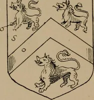 An illustration from The four visitations of Berkshire made and taken by Thomas Benolte, Clarnceuc, anno 1532; by William Harvey, Clarnceux, anno 1566; by Henry Chiting, Chester herald, and John Philipott, Rouge dragon, for William Camden, Clarenceux, anno 1623; and by Elias Ashmole, Windsor herald, for Sir Edward Bysshe, Clarenceux, anno 1665-66 (1907)