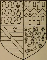 An illustration from The four visitations of Berkshire made and taken by Thomas Benolte, Clarnceuc, anno 1532; by William Harvey, Clarnceux, anno 1566; by Henry Chiting, Chester herald, and John Philipott, Rouge dragon, for William Camden, Clarenceux, anno 1623; and by Elias Ashmole, Windsor herald, for Sir Edward Bysshe, Clarenceux, anno 1665-66 (1907)