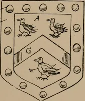 An illustration from The four visitations of Berkshire made and taken by Thomas Benolte, Clarnceuc, anno 1532; by William Harvey, Clarnceux, anno 1566; by Henry Chiting, Chester herald, and John Philipott, Rouge dragon, for William Camden, Clarenceux, anno 1623; and by Elias Ashmole, Windsor herald, for Sir Edward Bysshe, Clarenceux, anno 1665-66 (1907)