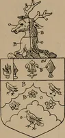 An illustration from The four visitations of Berkshire made and taken by Thomas Benolte, Clarnceuc, anno 1532; by William Harvey, Clarnceux, anno 1566; by Henry Chiting, Chester herald, and John Philipott, Rouge dragon, for William Camden, Clarenceux, anno 1623; and by Elias Ashmole, Windsor herald, for Sir Edward Bysshe, Clarenceux, anno 1665-66 (1907)