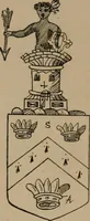 An illustration from The four visitations of Berkshire made and taken by Thomas Benolte, Clarnceuc, anno 1532; by William Harvey, Clarnceux, anno 1566; by Henry Chiting, Chester herald, and John Philipott, Rouge dragon, for William Camden, Clarenceux, anno 1623; and by Elias Ashmole, Windsor herald, for Sir Edward Bysshe, Clarenceux, anno 1665-66 (1907)