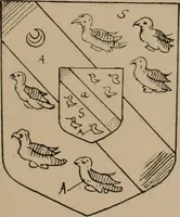 An illustration from The four visitations of Berkshire made and taken by Thomas Benolte, Clarnceuc, anno 1532; by William Harvey, Clarnceux, anno 1566; by Henry Chiting, Chester herald, and John Philipott, Rouge dragon, for William Camden, Clarenceux, anno 1623; and by Elias Ashmole, Windsor herald, for Sir Edward Bysshe, Clarenceux, anno 1665-66 (1907)