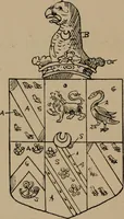 An illustration from The four visitations of Berkshire made and taken by Thomas Benolte, Clarnceuc, anno 1532; by William Harvey, Clarnceux, anno 1566; by Henry Chiting, Chester herald, and John Philipott, Rouge dragon, for William Camden, Clarenceux, anno 1623; and by Elias Ashmole, Windsor herald, for Sir Edward Bysshe, Clarenceux, anno 1665-66 (1907)
