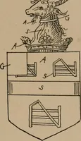 An illustration from The four visitations of Berkshire made and taken by Thomas Benolte, Clarnceuc, anno 1532; by William Harvey, Clarnceux, anno 1566; by Henry Chiting, Chester herald, and John Philipott, Rouge dragon, for William Camden, Clarenceux, anno 1623; and by Elias Ashmole, Windsor herald, for Sir Edward Bysshe, Clarenceux, anno 1665-66 (1907)